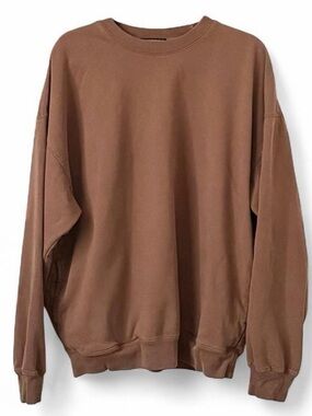 Brandy Melville erica brown crewneck oversized sweatshirt